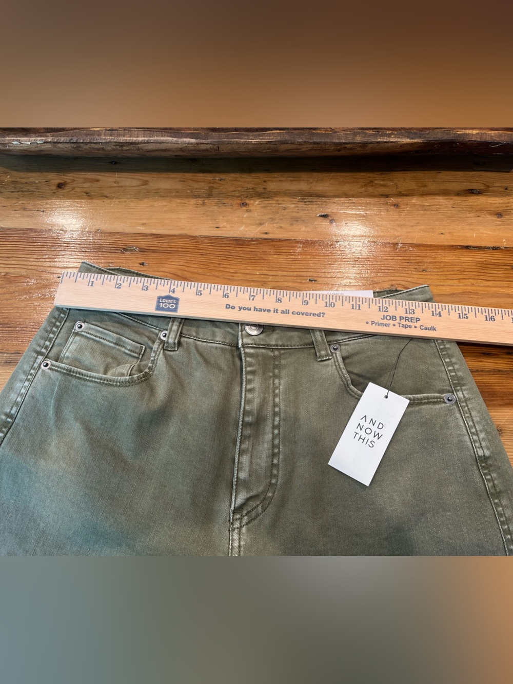Women's High-Rise Olive Green Washed Barrel-Leg Jeans Boho Chic Trendy - Picture 6 of 7